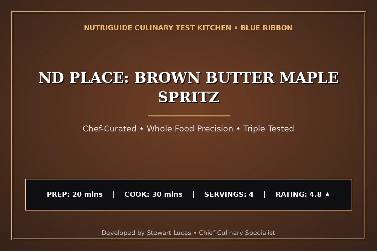 Nd Place: Brown Butter Maple Spritz