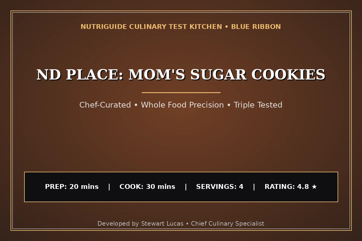 Nd Place: Mom'S Sugar Cookies