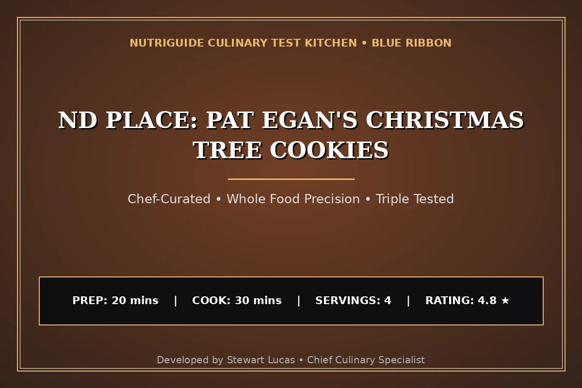 Nd Place: Pat Egan'S Christmas Tree Cookies