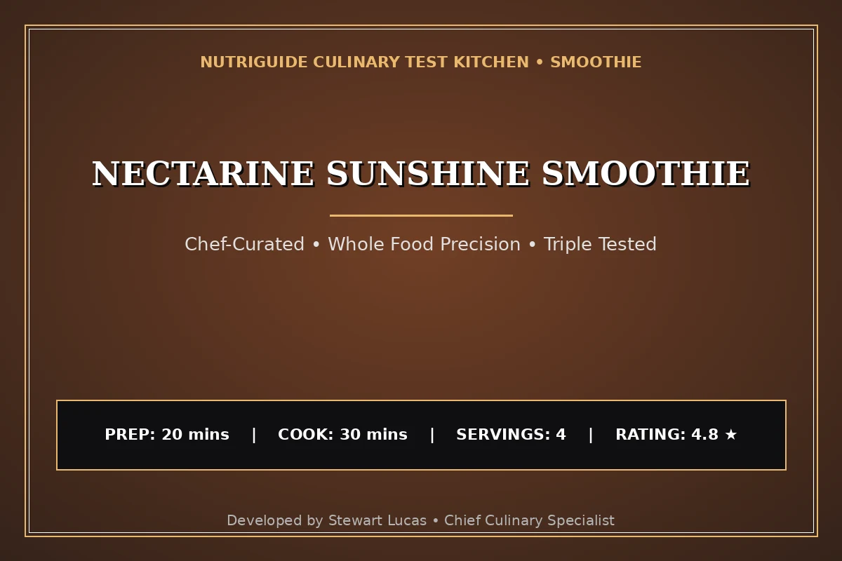 Nectarine Sunshine Smoothie