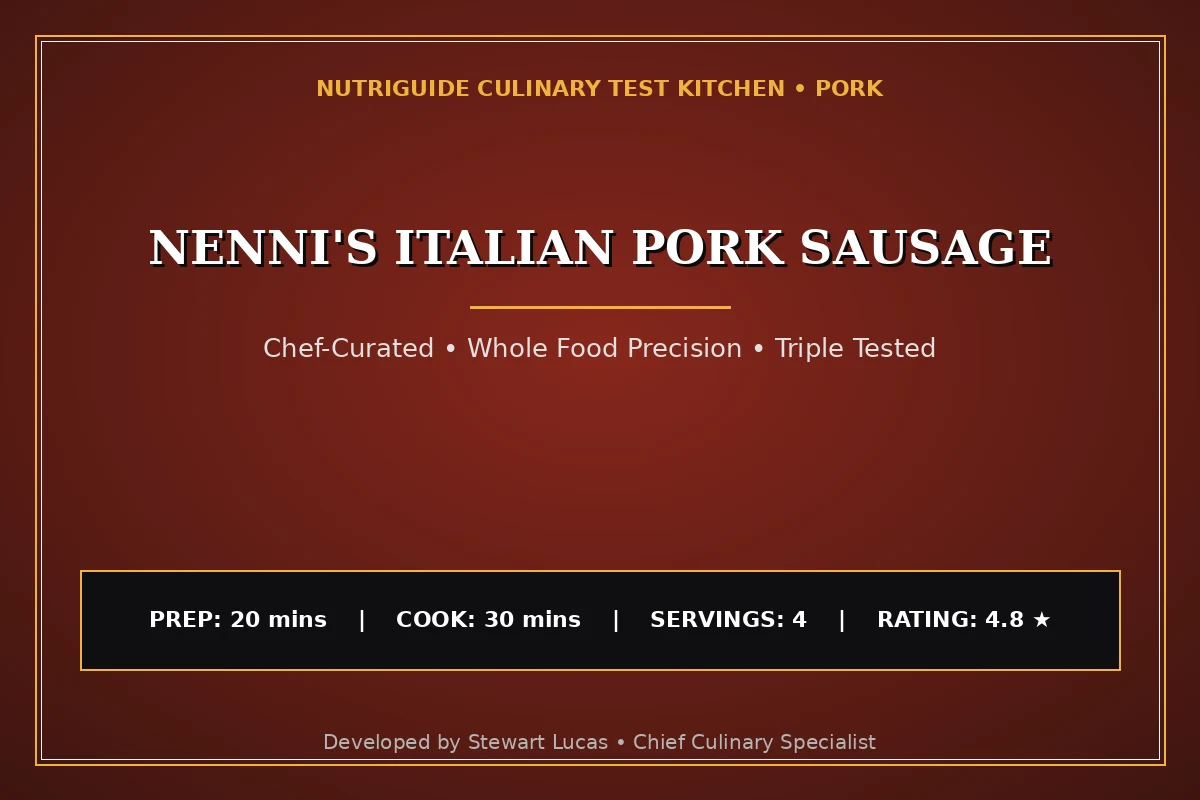 Nenni'S Italian Pork Sausage