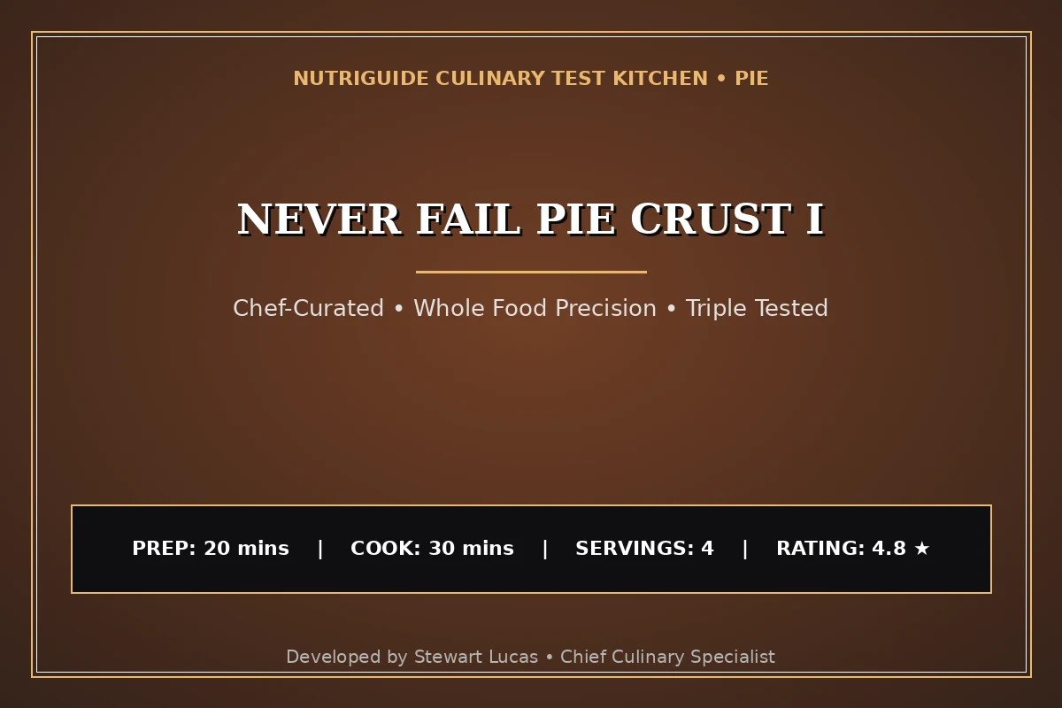 Never Fail Pie Crust I