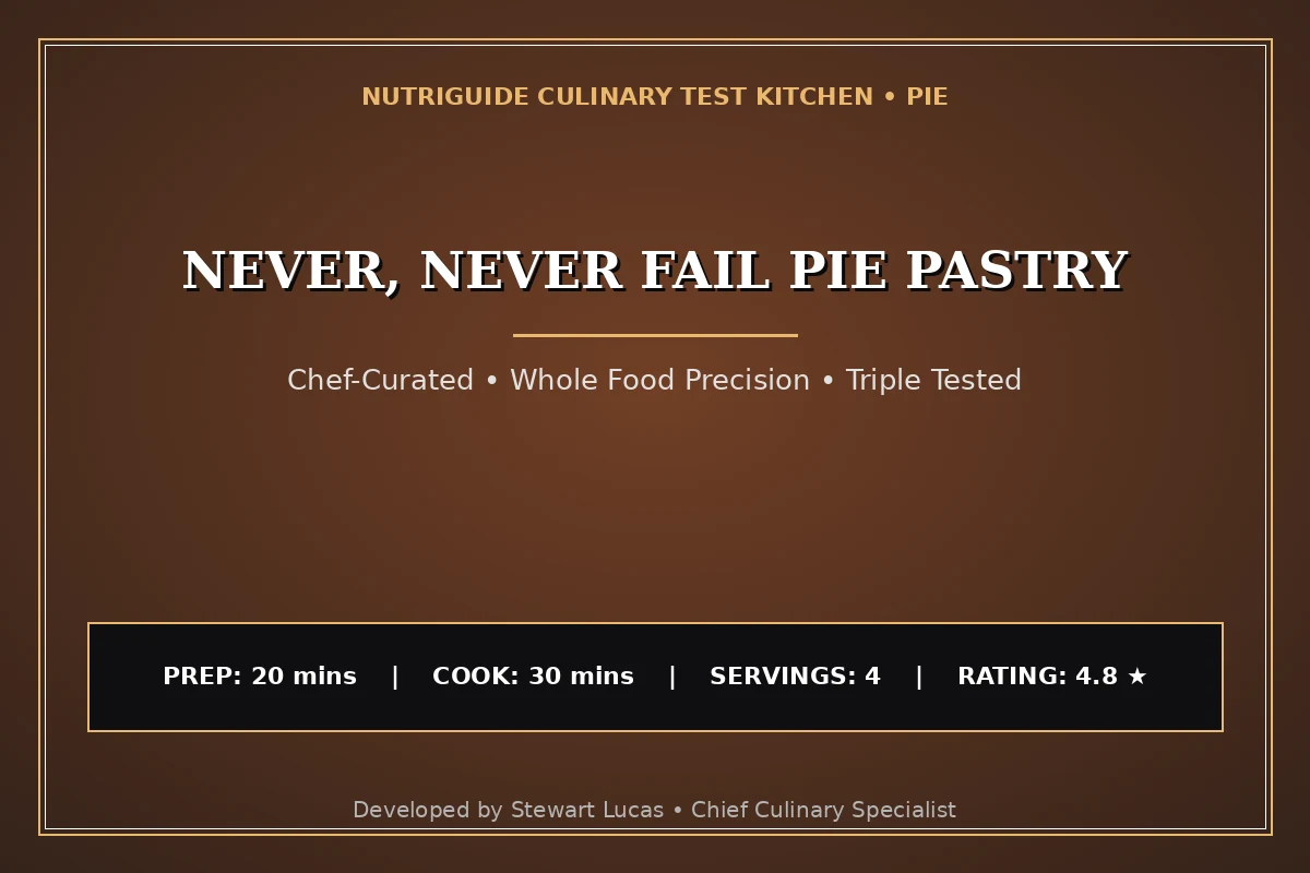 Never, Never Fail Pie Pastry