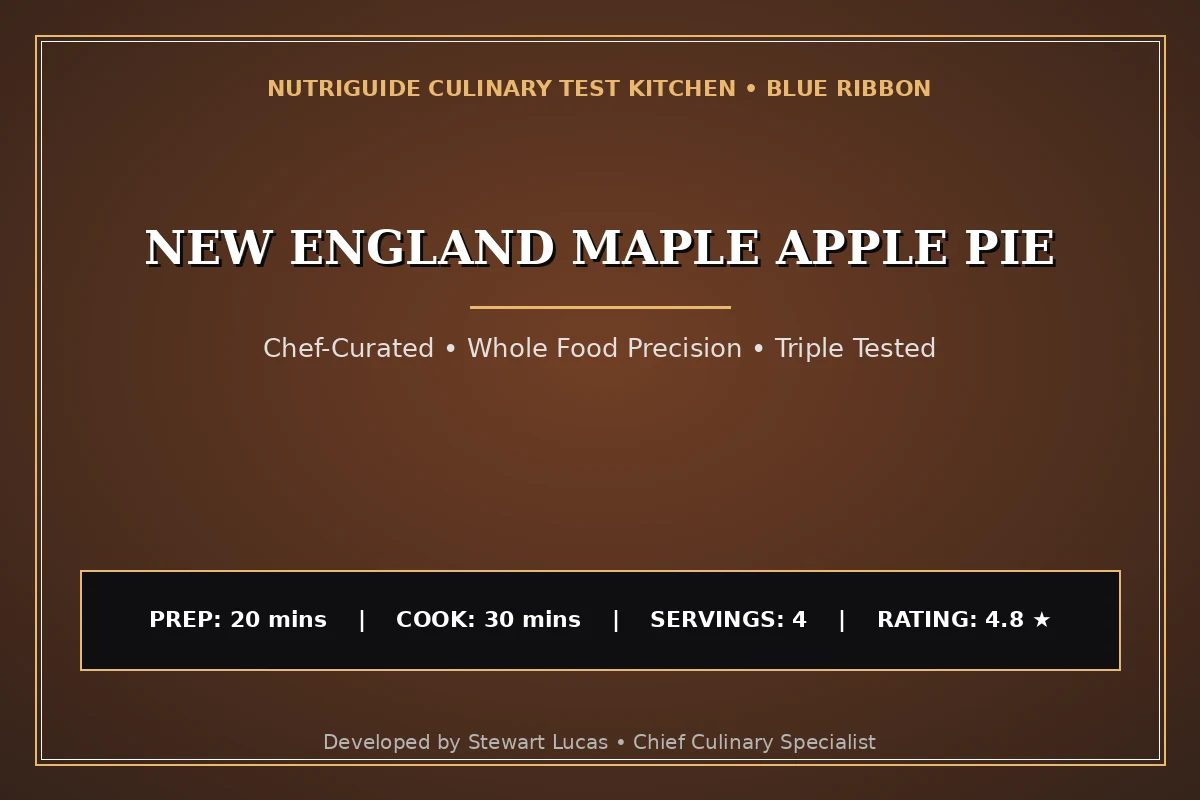 New England Maple Apple Pie
