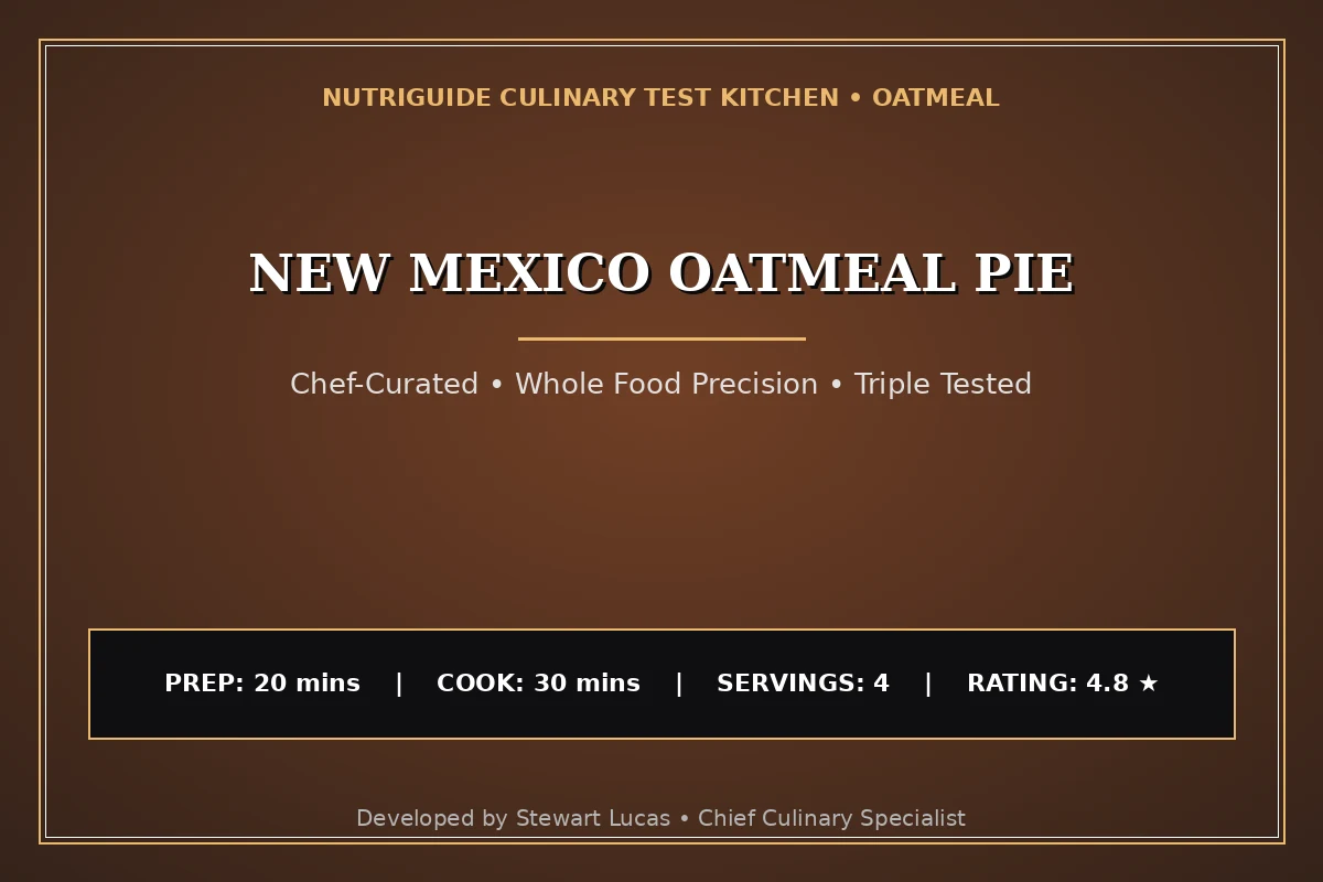 New Mexico Oatmeal Pie