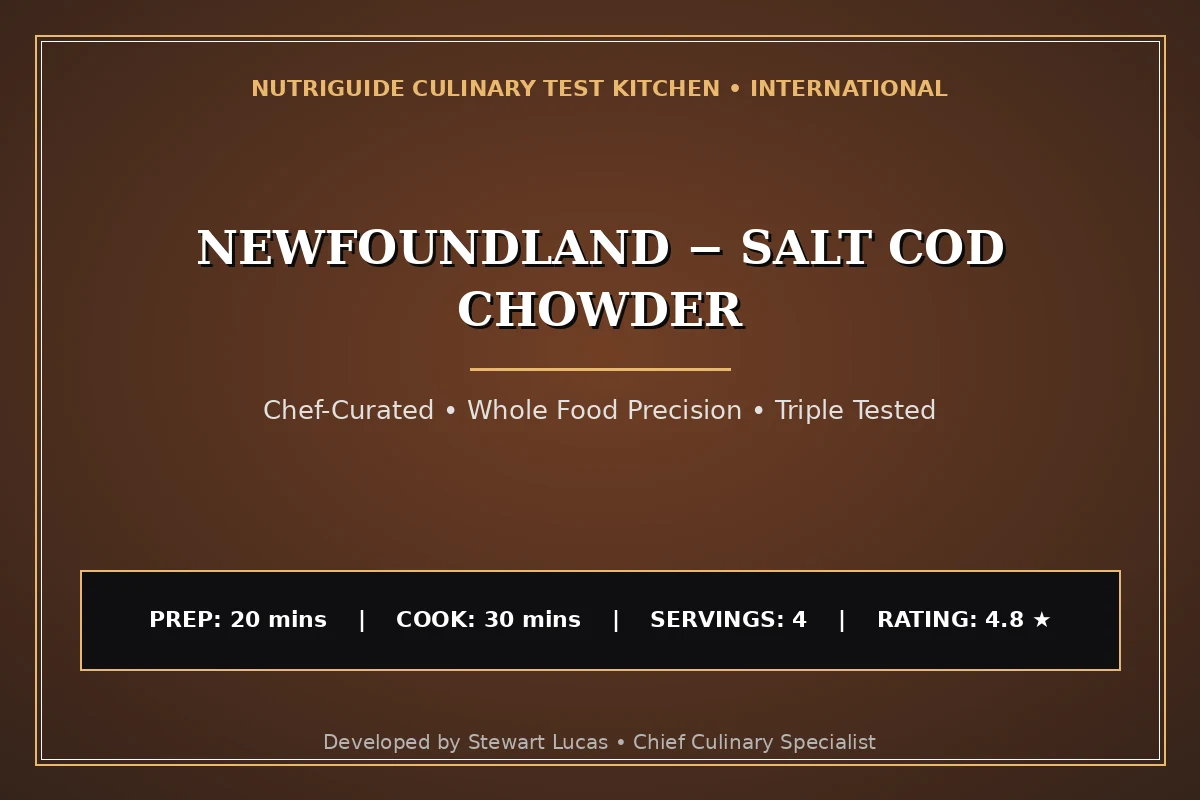 Newfoundland − Salt Cod Chowder