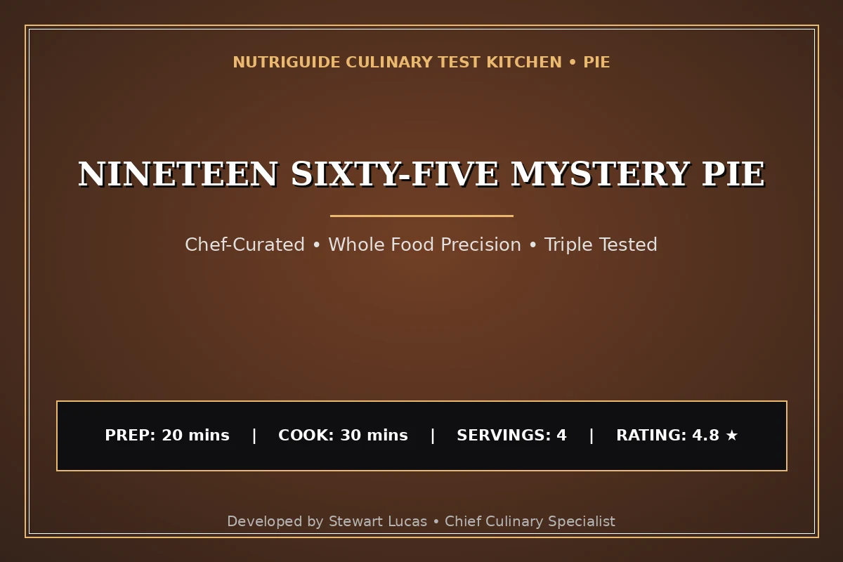 Nineteen Sixty-Five Mystery Pie