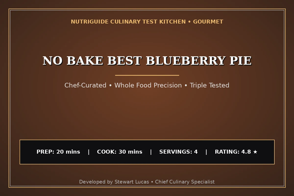 No Bake Best Blueberry Pie
