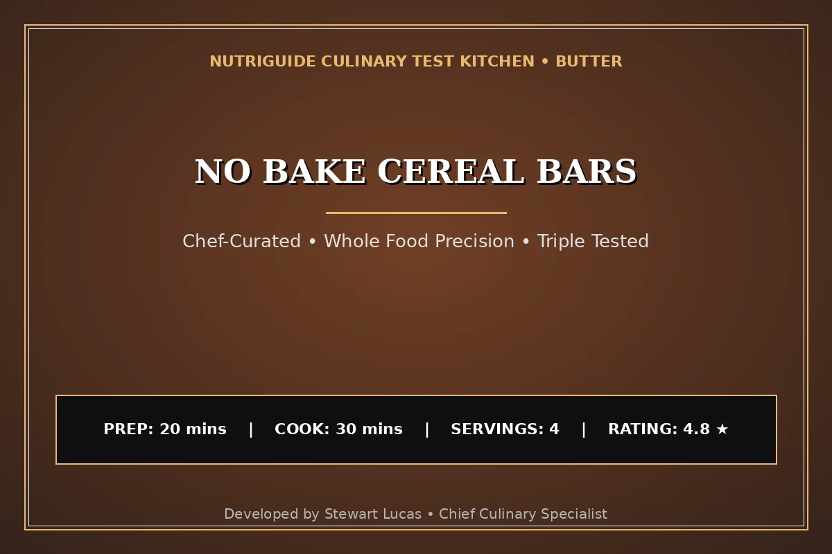 No Bake Cereal Bars