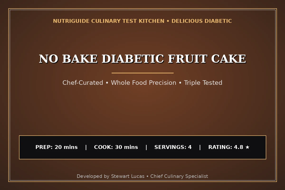 No Bake Diabetic Fruit Cake