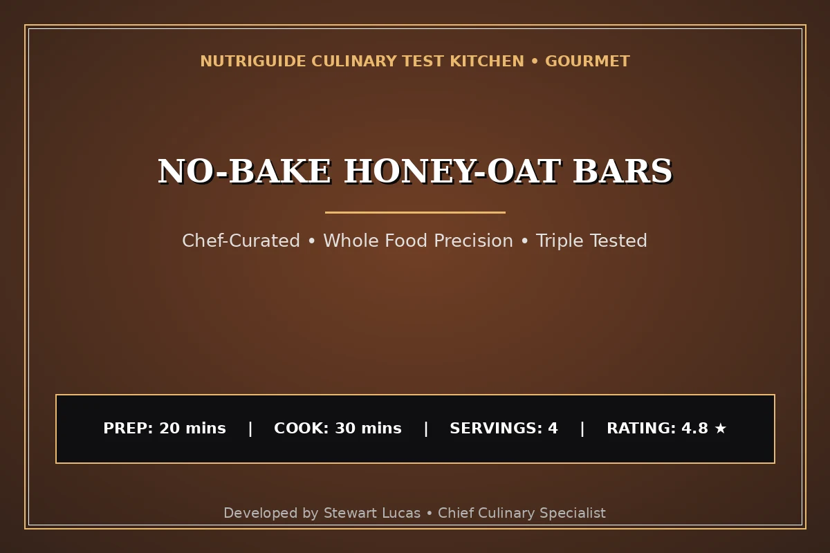 No-Bake Honey-Oat Bars