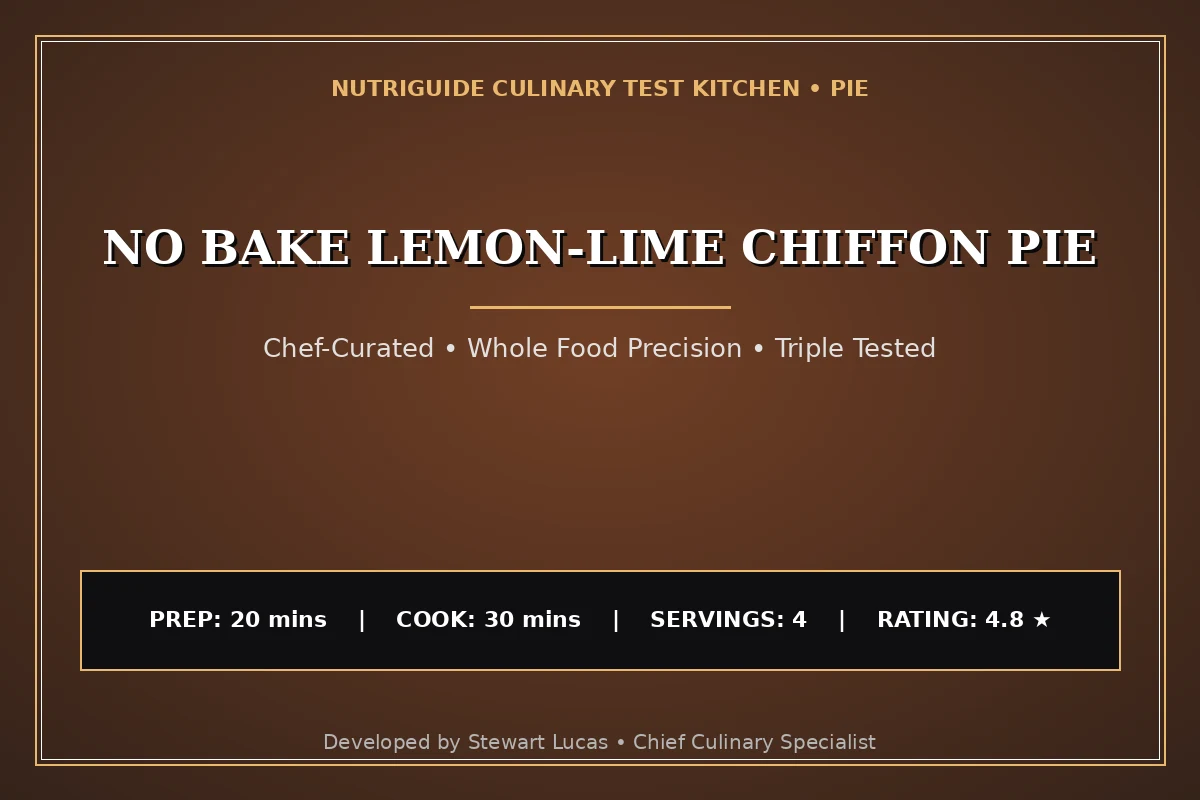 No Bake Lemon-Lime Chiffon Pie