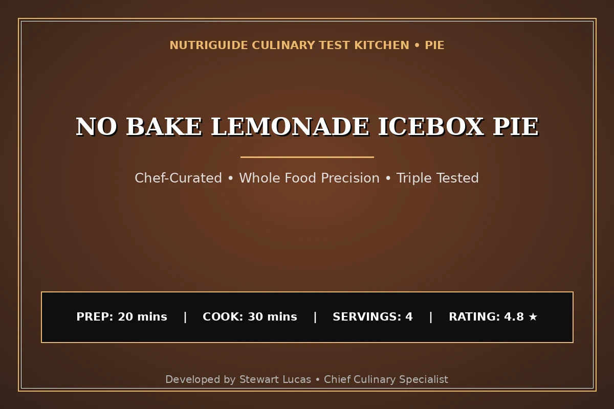No Bake Lemonade Icebox Pie