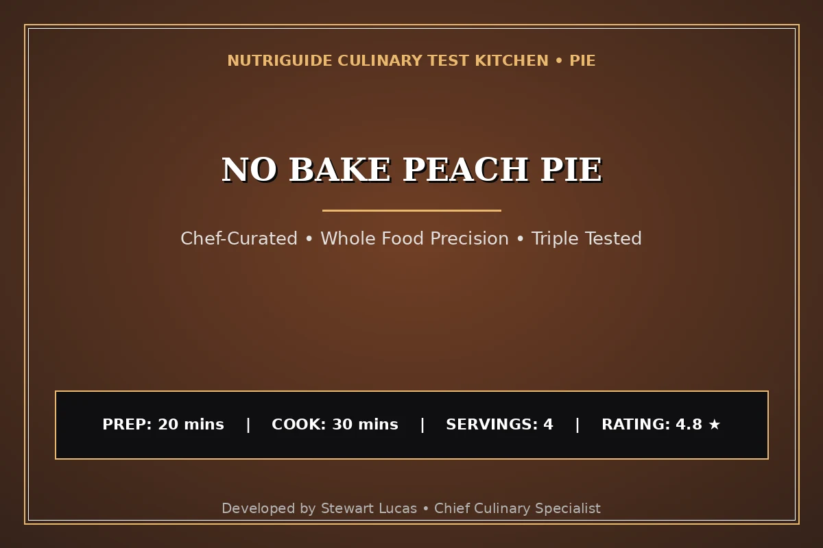 No Bake Peach Pie