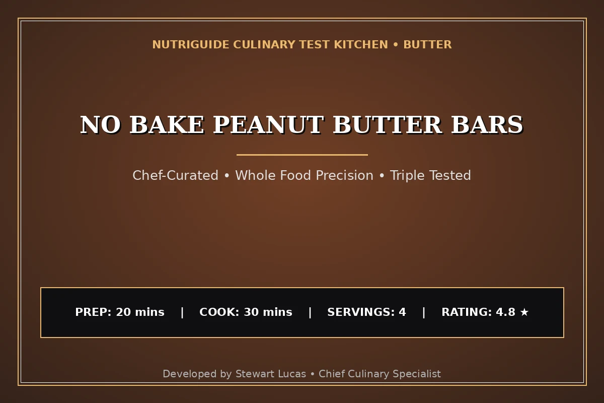 No Bake Peanut Butter Bars