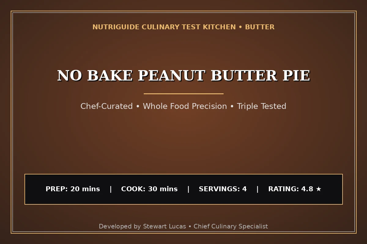 No Bake Peanut Butter Pie