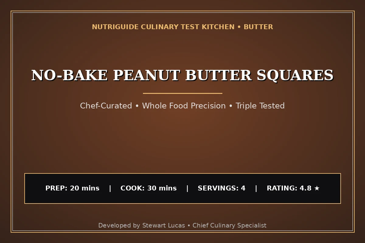 No-Bake Peanut Butter Squares