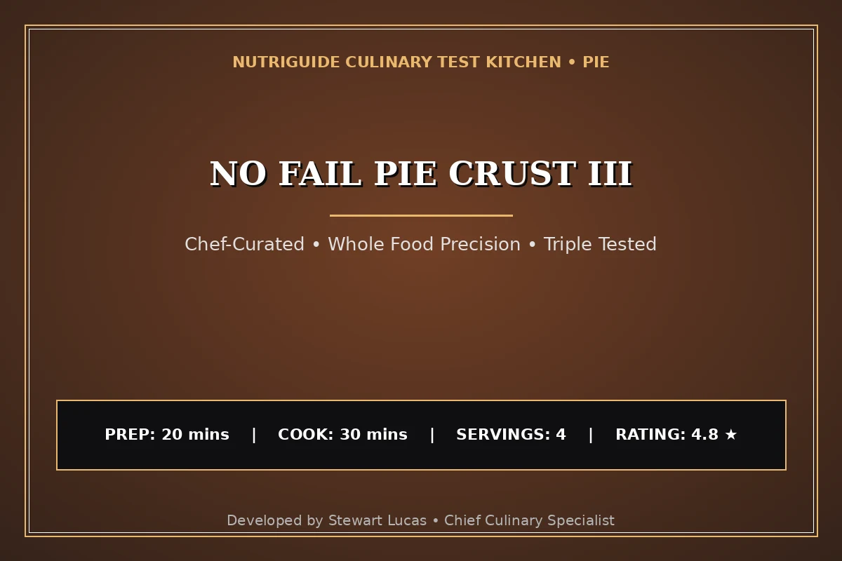 No Fail Pie Crust Iii