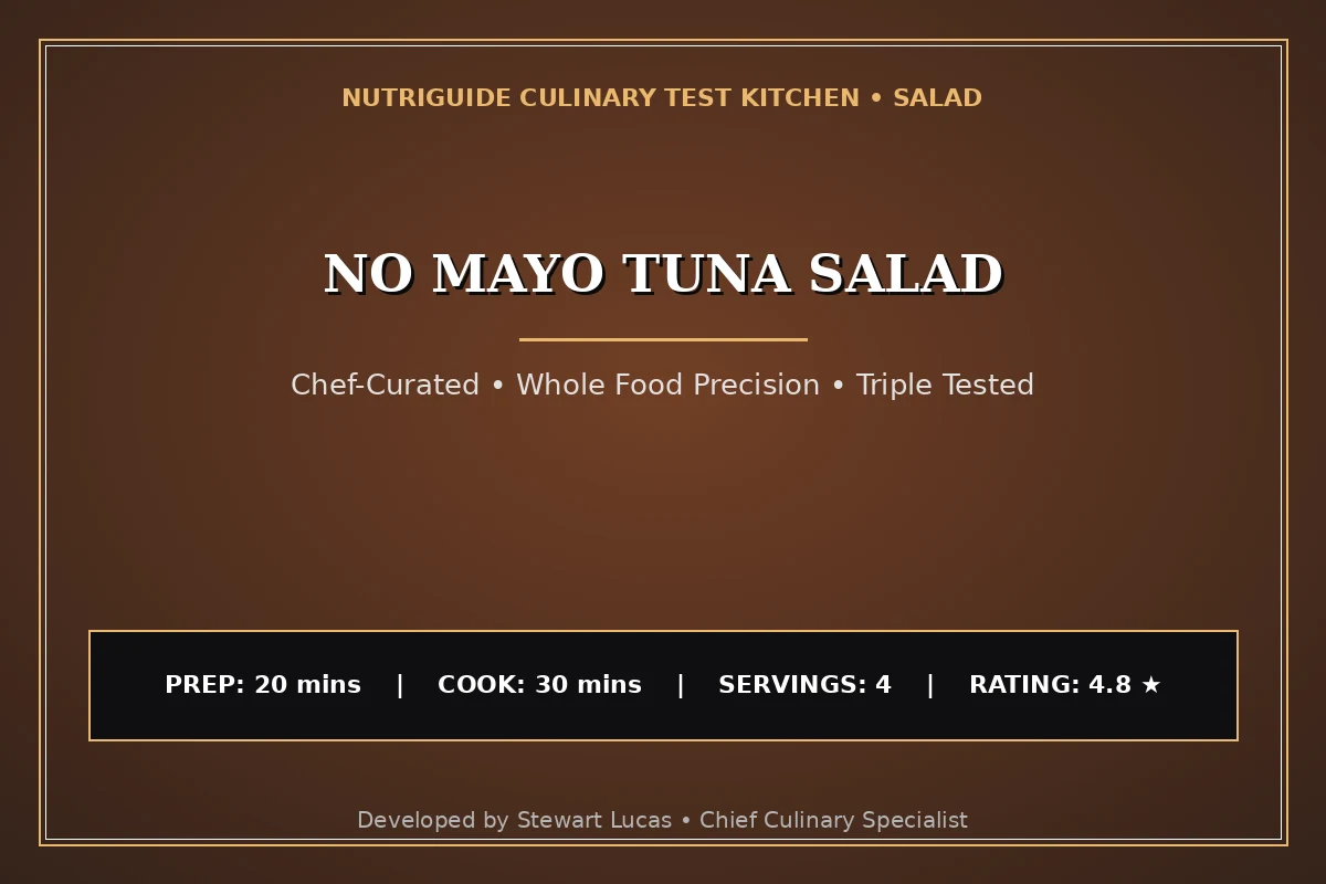 No Mayo Tuna Salad