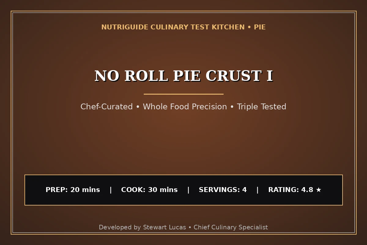 No Roll Pie Crust I