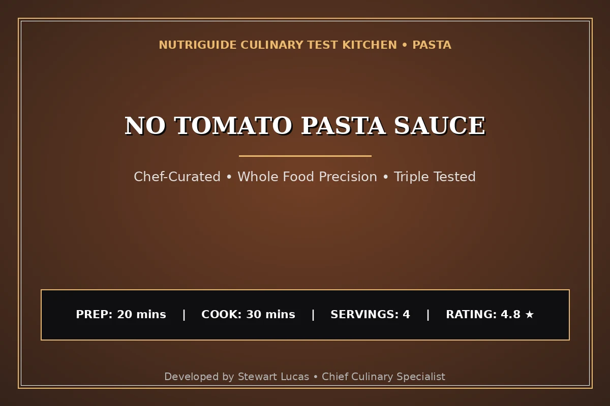 No Tomato Pasta Sauce