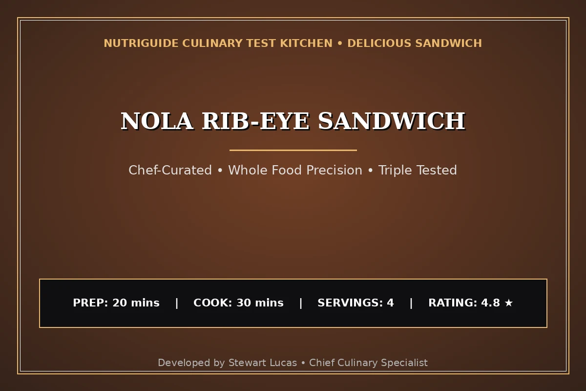 Nola Rib-Eye Sandwich