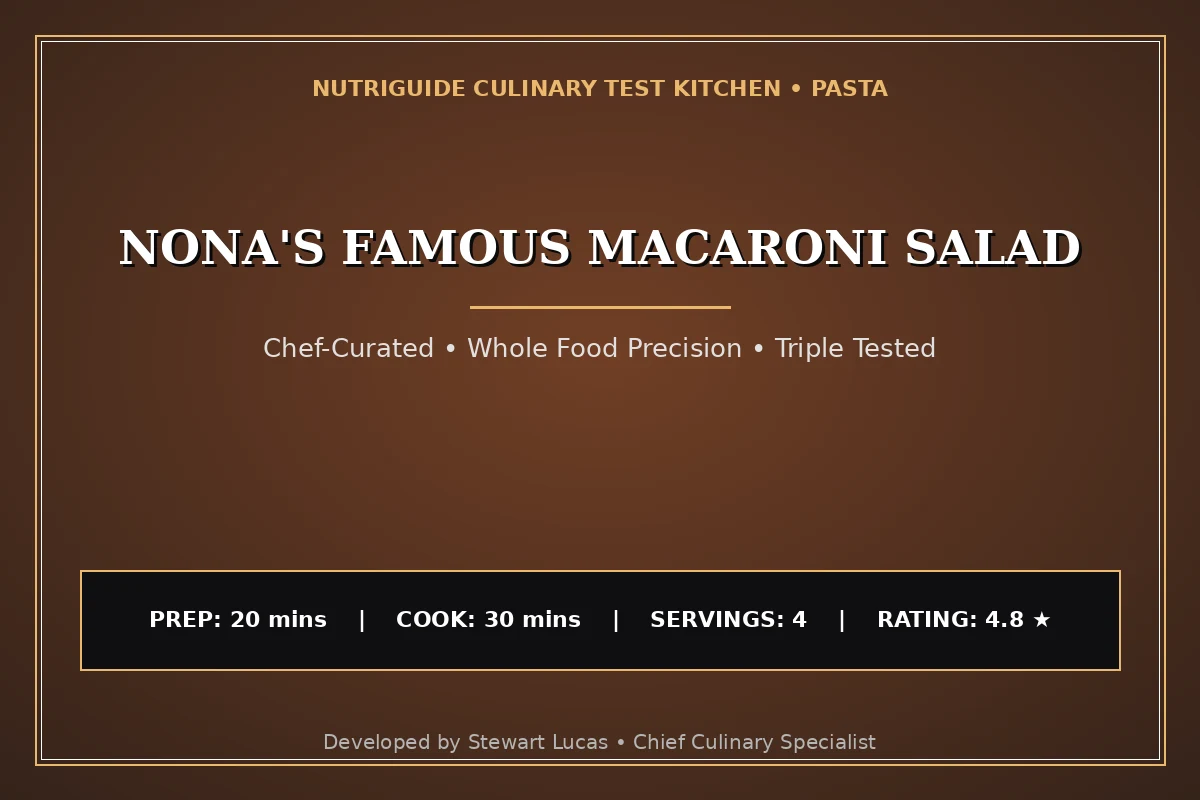 Nona'S Famous Macaroni Salad