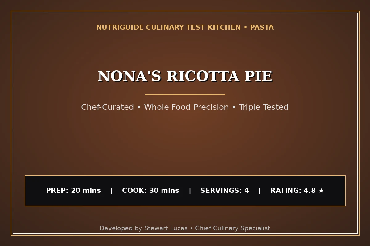 Nona'S Ricotta Pie