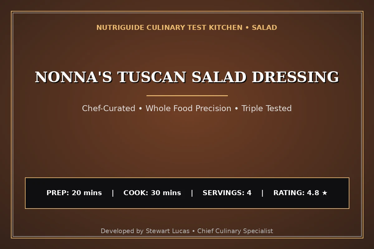 Nonna'S Tuscan Salad Dressing
