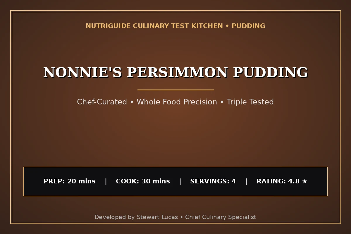 Nonnie'S Persimmon Pudding
