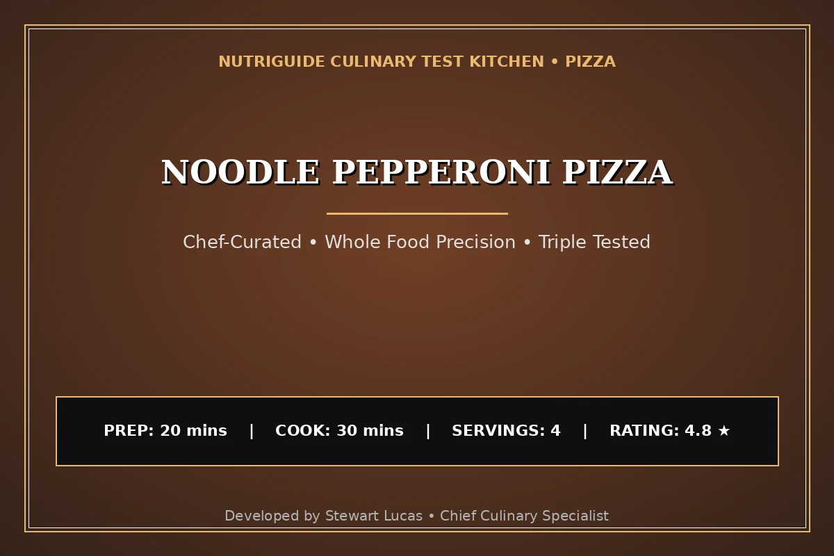 Noodle Pepperoni Pizza
