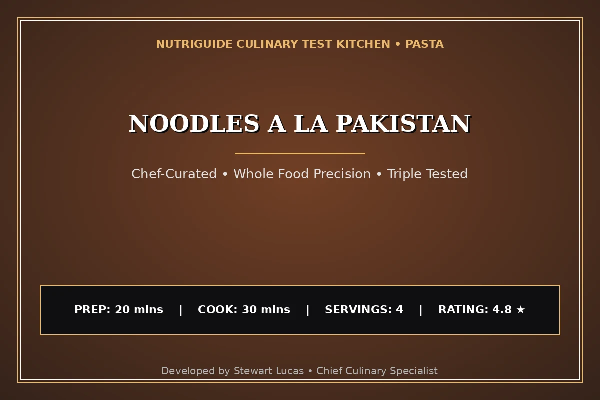 Noodles A La Pakistan