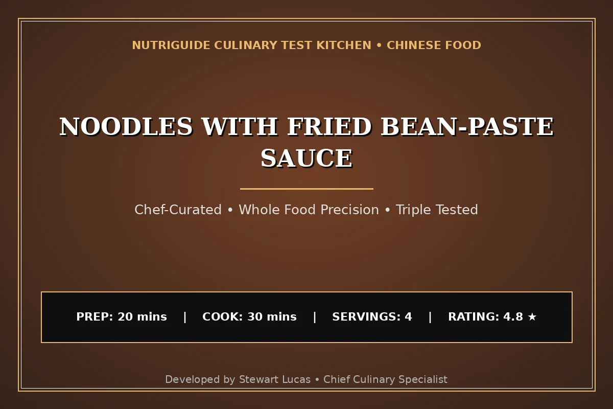Noodles With Fried Bean-Paste Sauce