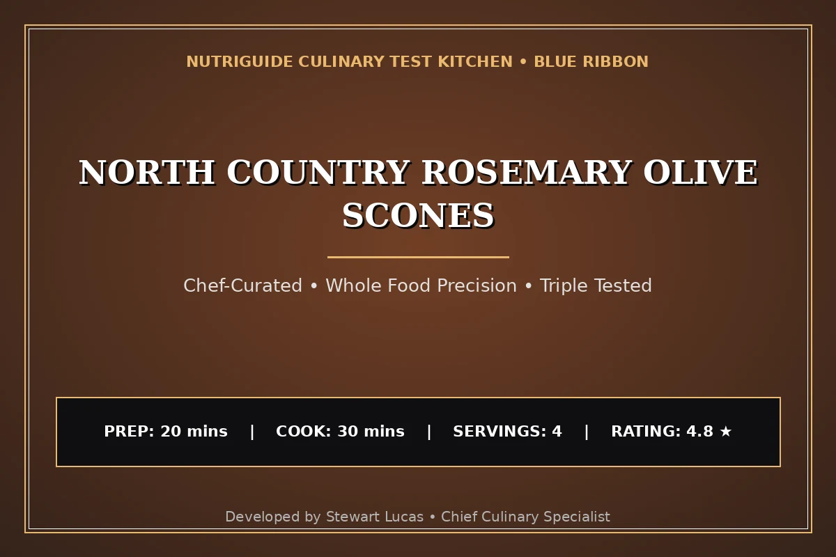 North Country Rosemary Olive Scones
