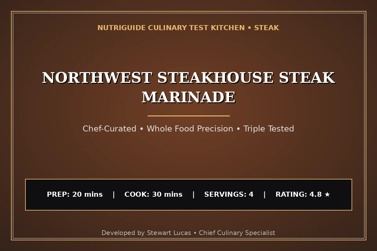 Northwest Steakhouse Steak Marinade