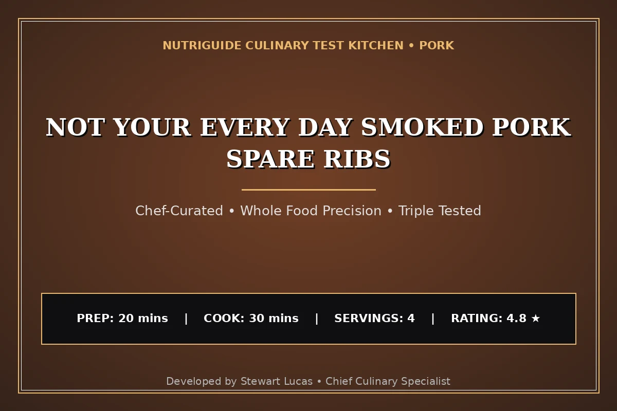 Not Your Every Day Smoked Pork Spare Ribs