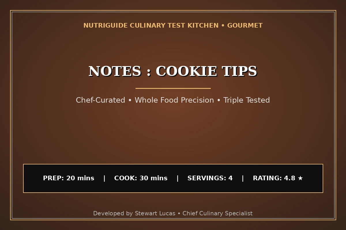 Notes : Cookie Tips