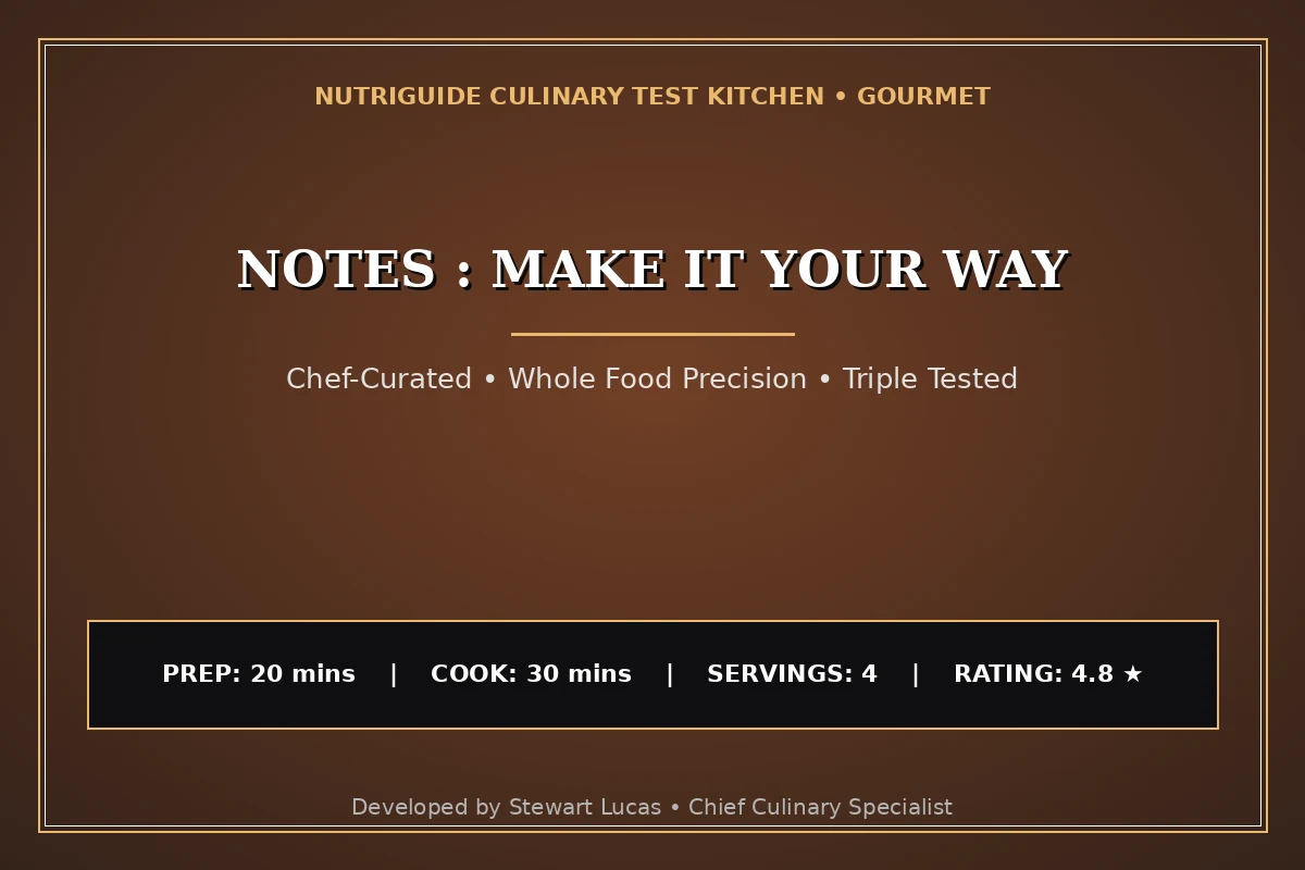 Notes : Make It Your Way