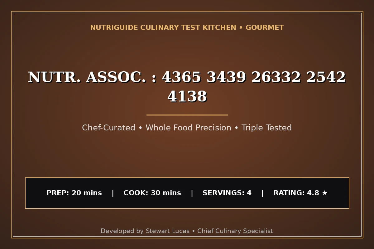 Nutr. Assoc. : 4365 3439 26332 2542 4138