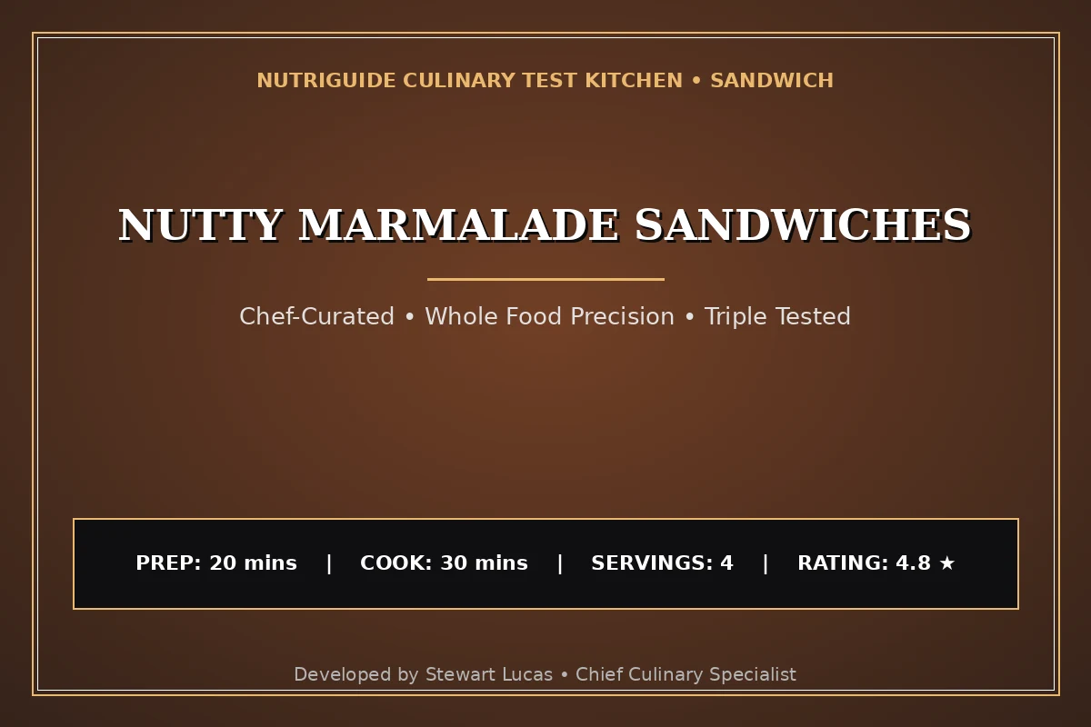 Nutty Marmalade Sandwiches