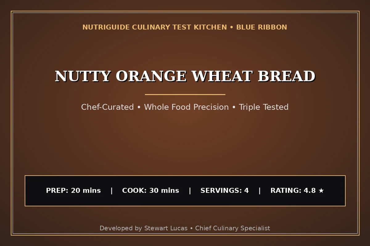 Nutty Orange Wheat Bread