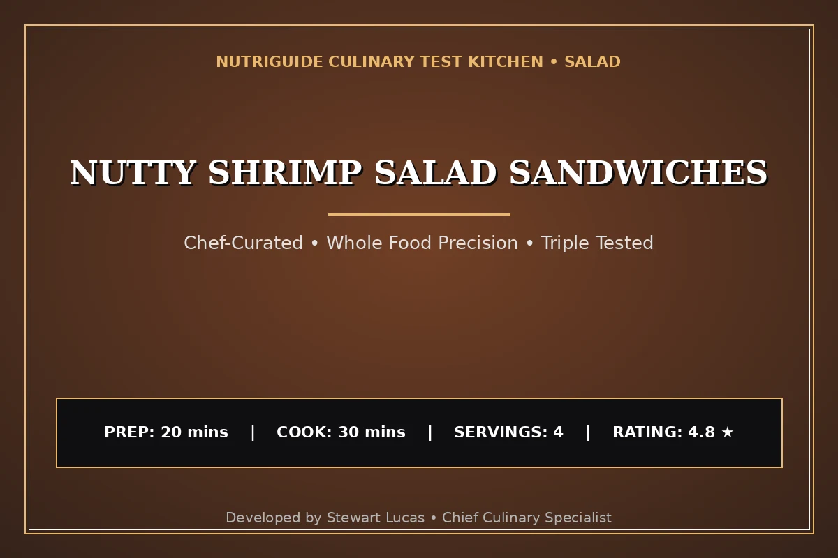 Nutty Shrimp Salad Sandwiches