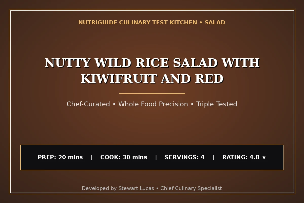 Nutty Wild Rice Salad With Kiwifruit And Red