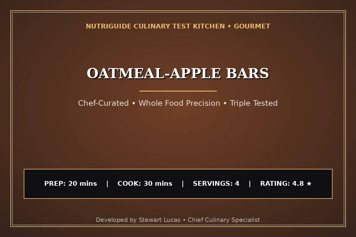Oatmeal-Apple Bars