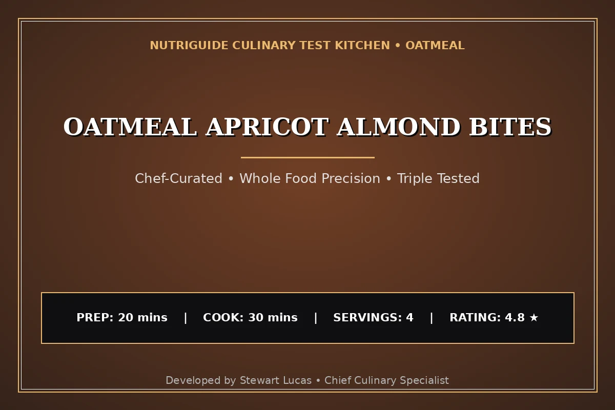 Oatmeal Apricot Almond Bites