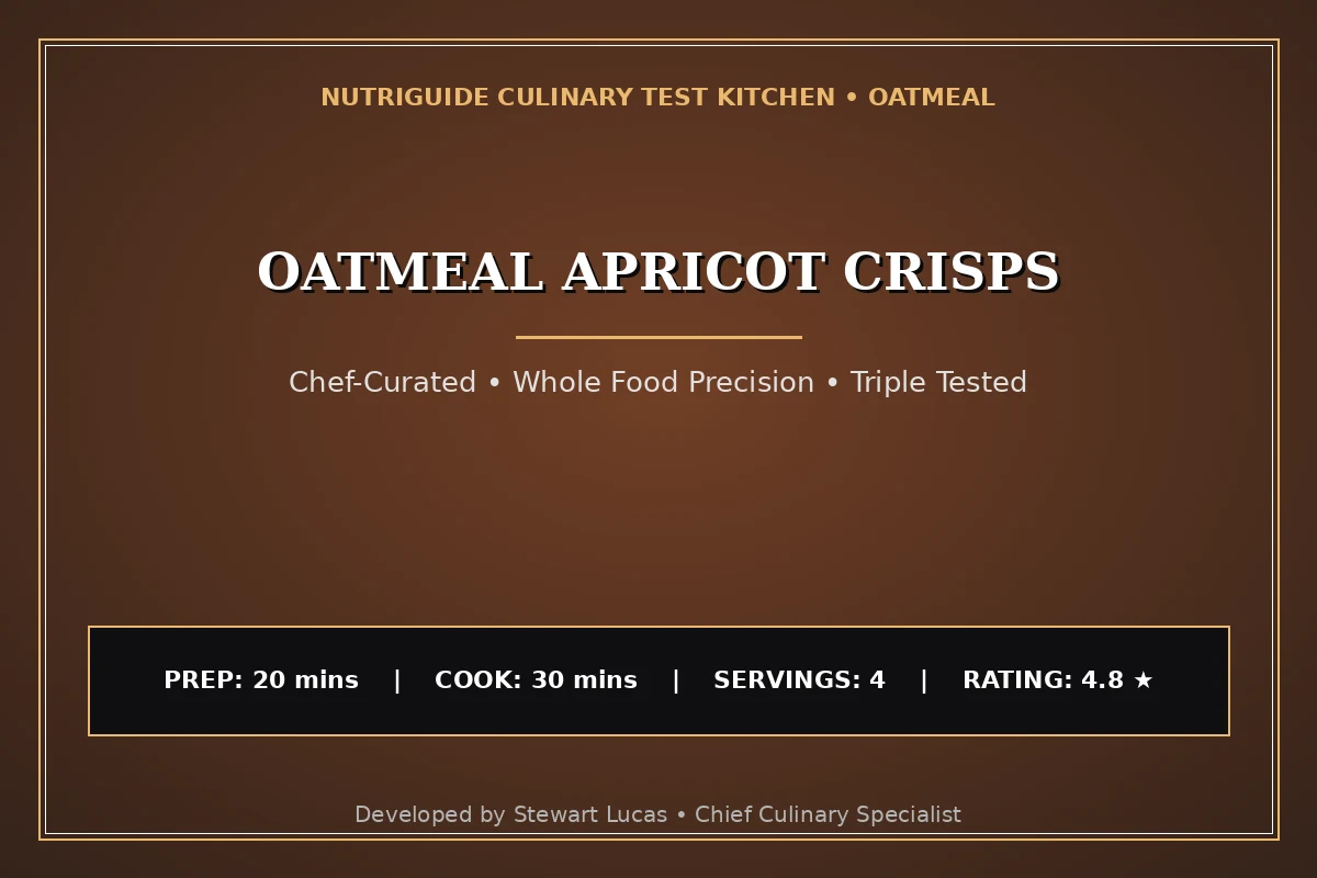 Oatmeal Apricot Crisps