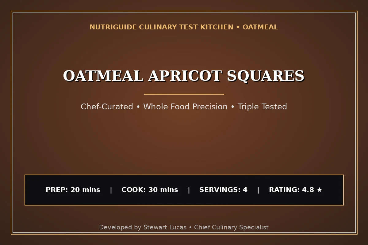 Oatmeal Apricot Squares