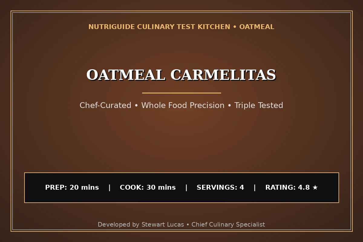 Oatmeal Carmelitas