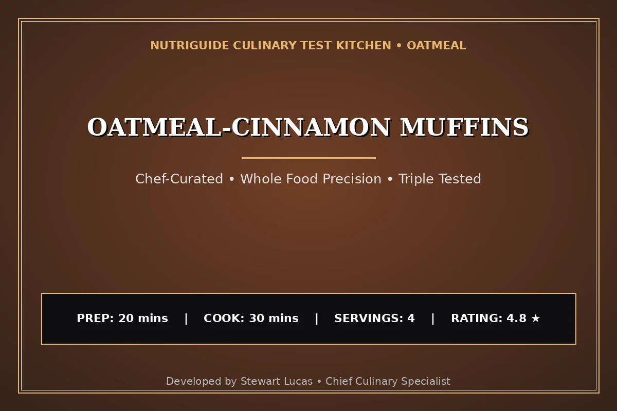 Oatmeal-Cinnamon Muffins