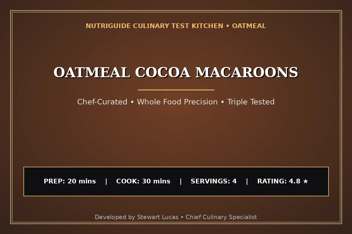 Oatmeal Cocoa Macaroons